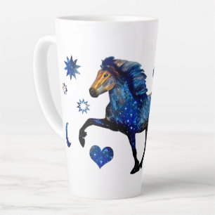 Tasse Latte Cheval islandais Stary Night