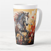 Tasse Latte Cheval patriotique (Angle droit)