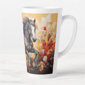 Tasse Latte Cheval patriotique (Droite)