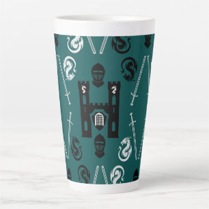 Tasse Latte Chevaliers Médiévaux de la Table Ronde