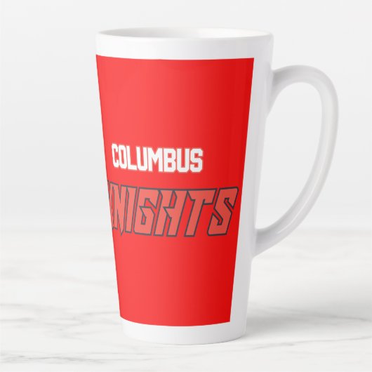 Tasse Latte Chevaliers Rouges de Columbus (Droite)