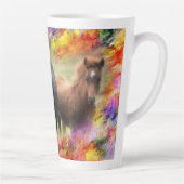 Tasse Latte Chevaux (Droite)