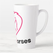 Tasse Latte Chevaux de soins Conception de la Journée national (Droite)