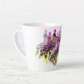 Tasse Latte Chevaux Et Riders (Angle gauche)