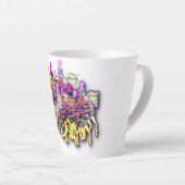 Tasse Latte Chevaux Et Riders (Angle droit)