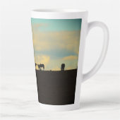 Tasse Latte Chevaux sur la colline (Droite)