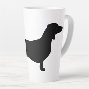 Tasse Latte Cheveux courts Dachshund - Silhouette 1