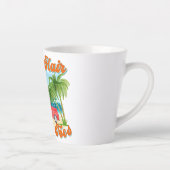 Tasse Latte Cheveux salés, orteils de sable | Île tropicale (Droite)