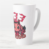 Tasse Latte Chibi Devil - 333 Seulement le mal moitié du temps (Angle droit)