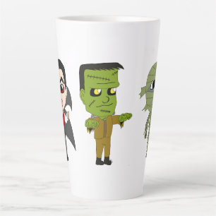 Tasse Latte Chibi vampire, monstre et maman