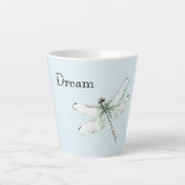 Tasse Latte Chic Blue Dragonfly Dream (Devant)