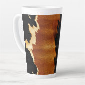 Tasse Latte Chic Brown Black Cream Western Cowhide (Angle gauche)
