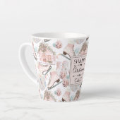 Tasse Latte Chic chic chic chic Motif de Noël (Angle gauche)