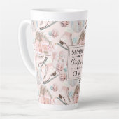 Tasse Latte Chic chic chic chic Motif de Noël (Angle gauche)