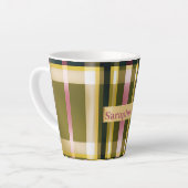 Tasse Latte Chic et Branché Vert et Rose (Angle gauche)