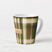 Tasse Latte Chic et Branché Vert et Rose (Angle droit)