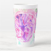 Tasse Latte Chic Rose rose Chic Shabby Fleurs Florales Roses d (Devant)