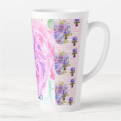 Tasse Latte Chic Rose rose Chic Shabby Fleurs Florales Roses d (Droite)