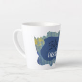 Tasse Latte Chic Script Denim Scrap Cinquante & FABULOUS! Anni (Angle gauche)