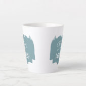 Tasse Latte Chic Script Paint Smear Cinquante et FABULEUX Anni (Devant)