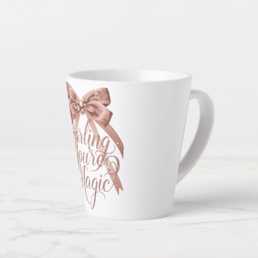 Tasse Latte Chic Self Love and Empowerment Message (Angle droit)