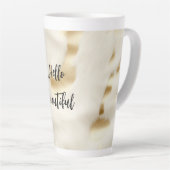 Tasse Latte Chic Western Gold White Cream Cowhide (Angle droit)
