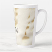 Tasse Latte Chic Western Gold White Cream Cowhide (Droite)