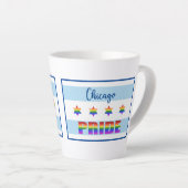 Tasse Latte Chicago Pride (Angle droit)