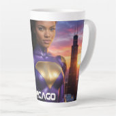 TASSE LATTE CHICAGO - SUPERHÉROS (Angle droit)