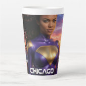 TASSE LATTE CHICAGO - SUPERHÉROS (Devant)