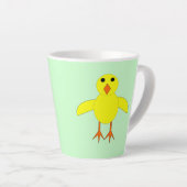 Tasse Latte Chick Pâques mignon (Angle droit)