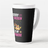 Tasse Latte Chicken Lover | My Chicken Ate My Homework (Angle droit)