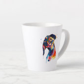Tasse Latte Chien (Angle droit)