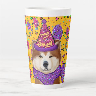 TASSE LATTE CHIEN AKITA