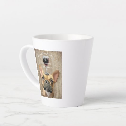 Tasse Latte Chien Au Vin, Chien de France (Angle gauche)