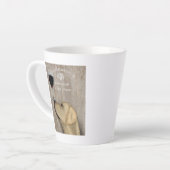 Tasse Latte Chien Au Vin Jaune Labrador (Angle gauche)