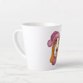 Tasse Latte chien Basset Hound race en tricot casquette (Angle gauche)