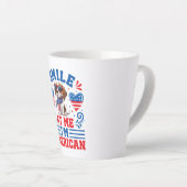 Tasse Latte Chien Beagle patriotique pour 4 juillet (Angle droit)