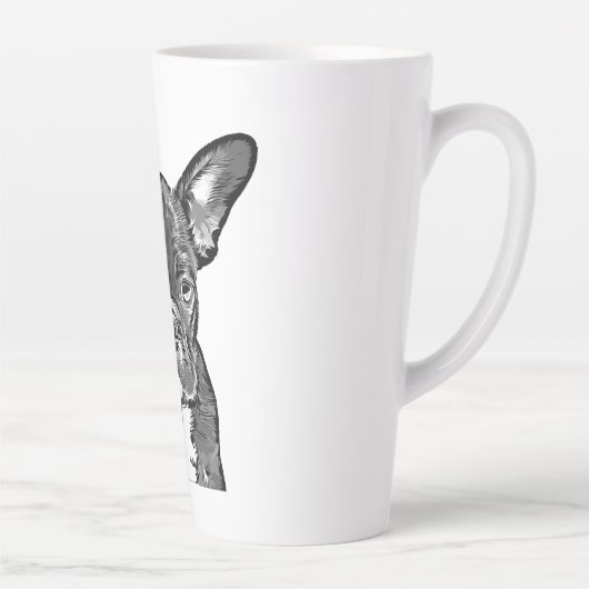 Tasse Latte chien, bulldog français, photos de chiot (Droite)