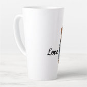 Tasse Latte Chien dans la veste Denim bleu (Angle gauche)