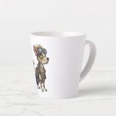 Tasse Latte Chien d'aventure (Angle droit)