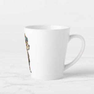 Tasse Latte Chien d'aventure