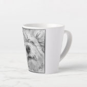 Tasse Latte Chien de Coton de Tulear (Angle droit)