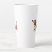 Tasse Latte Chien de dessin (Devant)