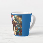 Tasse Latte Chien de Noël 3 (Angle droit)