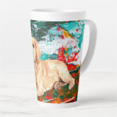 Tasse Latte Chien du Labrador artistique Abstrait (Angle droit)