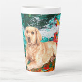 Tasse Latte Chien du Labrador artistique Abstrait (Devant)