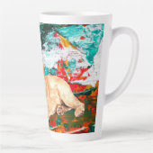 Tasse Latte Chien du Labrador artistique Abstrait (Droite)