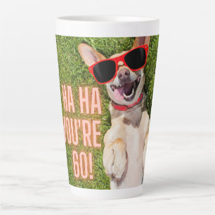 Tasse Latte Chien riant 60e anniversaire