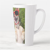 Tasse Latte Chien riant 60e anniversaire (Droite)